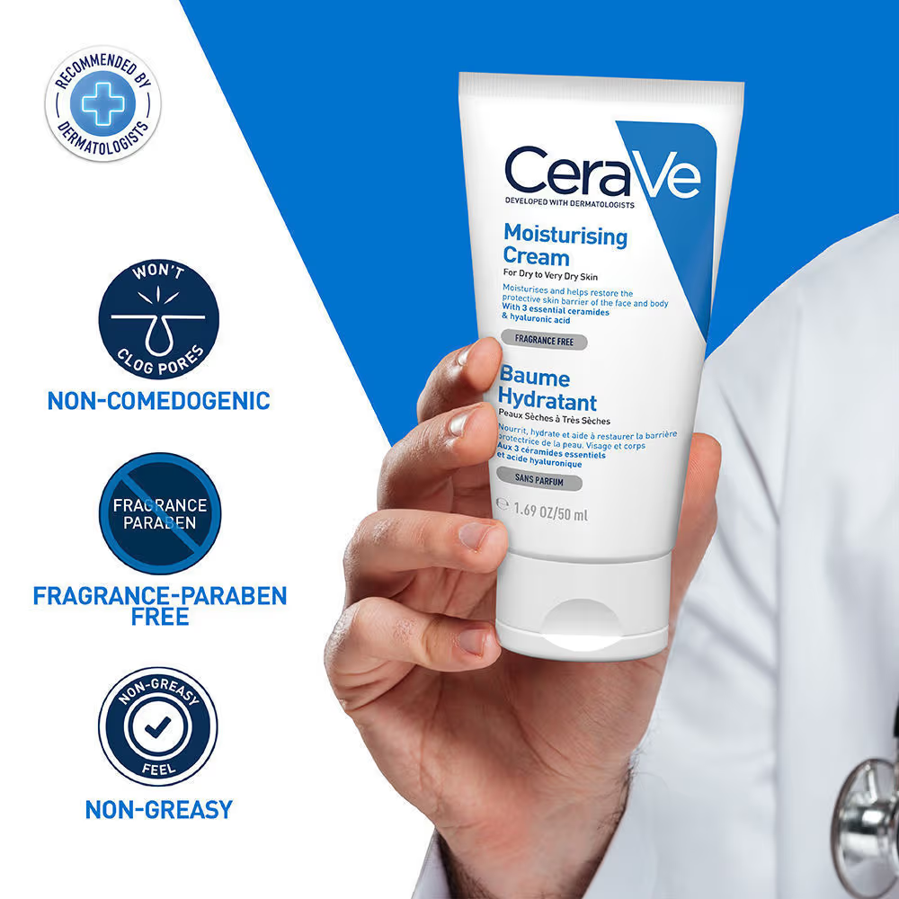 Moisturizer Cream For Dry Skin With Ceramides