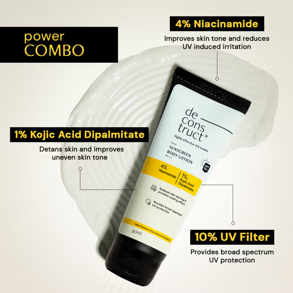 Detan Sunscreen Body Lotion With SPF 50+ PA ++++