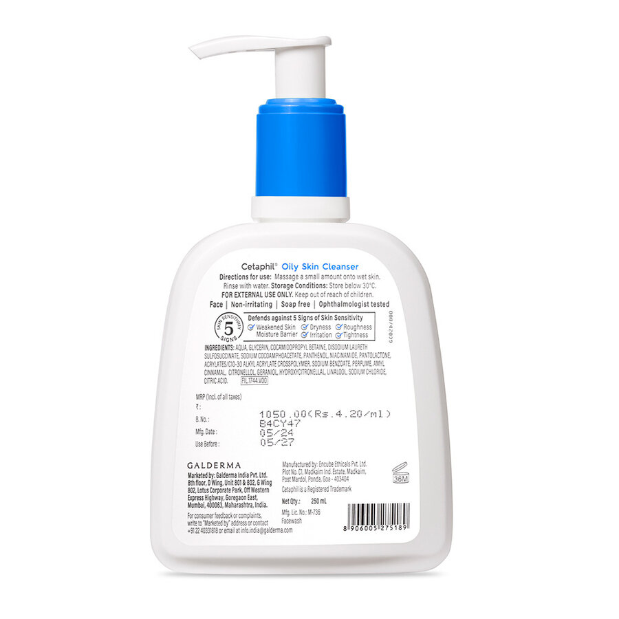 Oily Skin Cleanser 250ml Cosmetic Cove