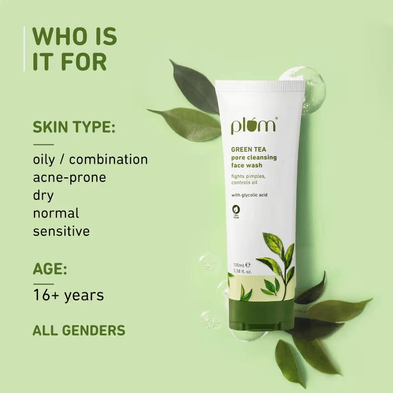Green Tea Pore Cleansing Gel Face Wash Cosmetic Cove