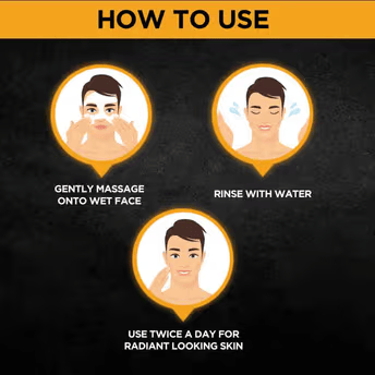 Garnier Men Turbo Bright Double Action Face Wash, Deep Cleansing Anti Pollution Face Wash Cosmetic Cove