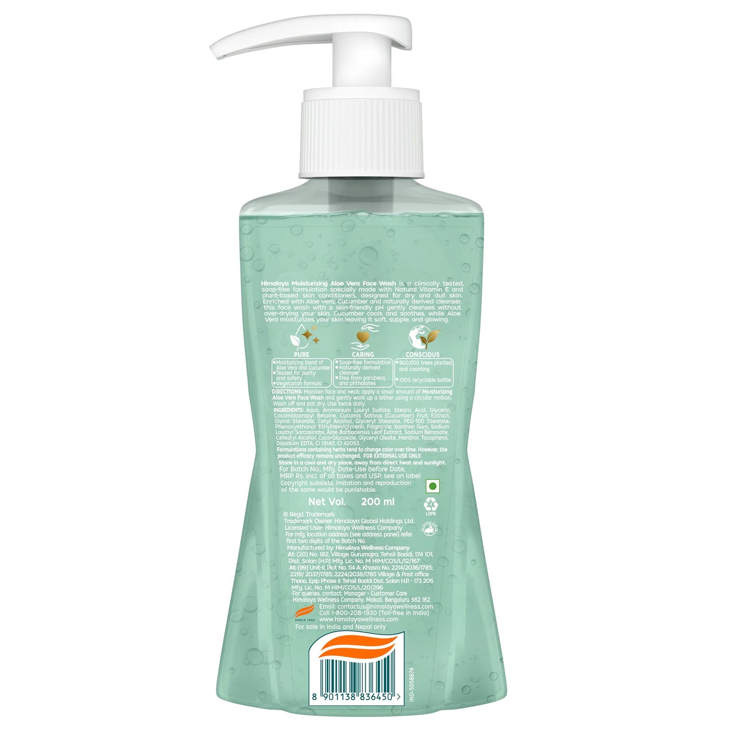 Moisturizing Aloe Vera Face Wash 200ml
