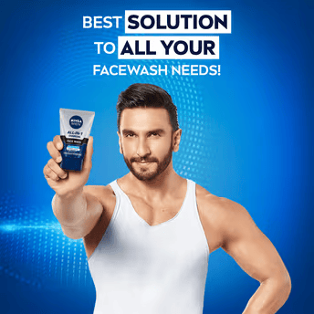 NIVEA MEN Face Wash, All in 1 Charcoal, to Detoxify & Refresh Skin with 10x Vitamin C Effect Cosmetic Cove