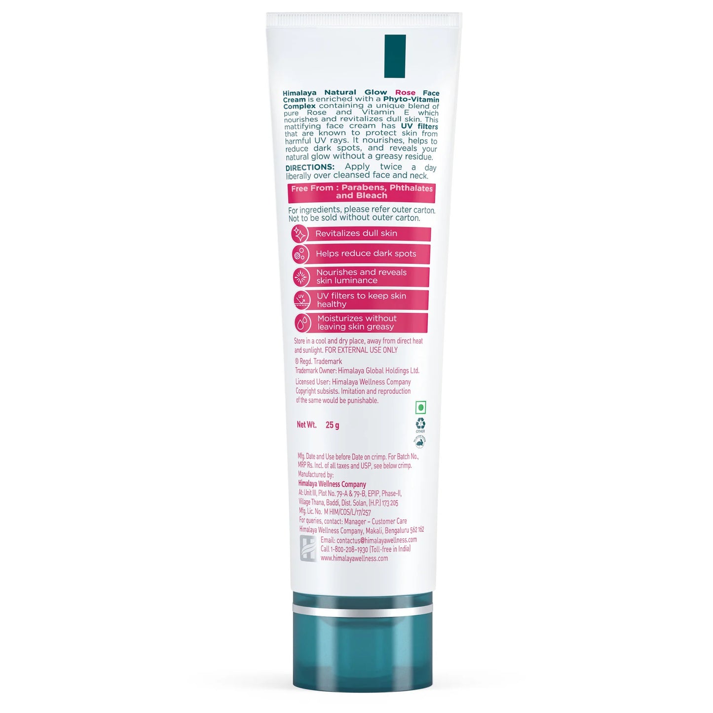 Natural Glow Rose Face Cream