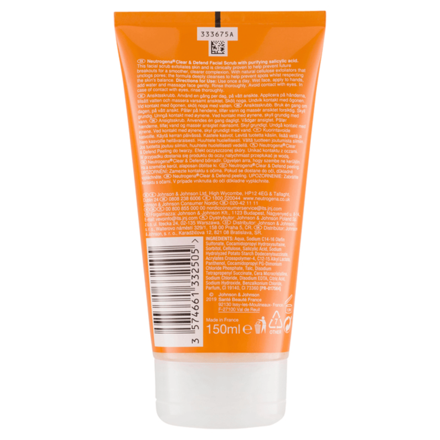 Clear & Defend Daily Scrub 150ml Cosmetic Cove
