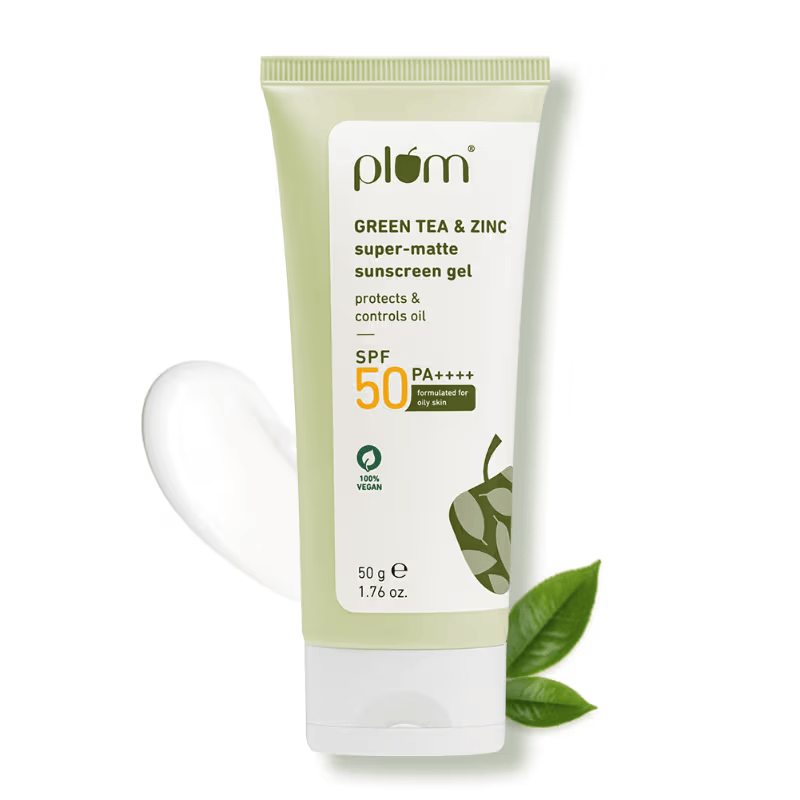Green Tea & Zinc Matte SPF 50 Sunscreen Gel Cosmetic Cove