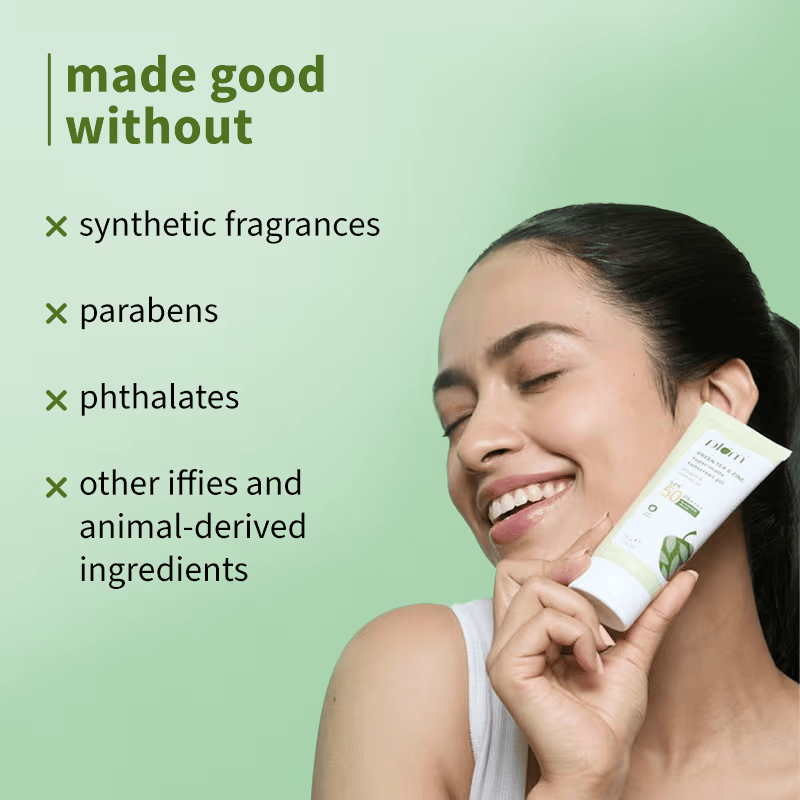 Green Tea & Zinc Matte SPF 50 Sunscreen Gel Cosmetic Cove