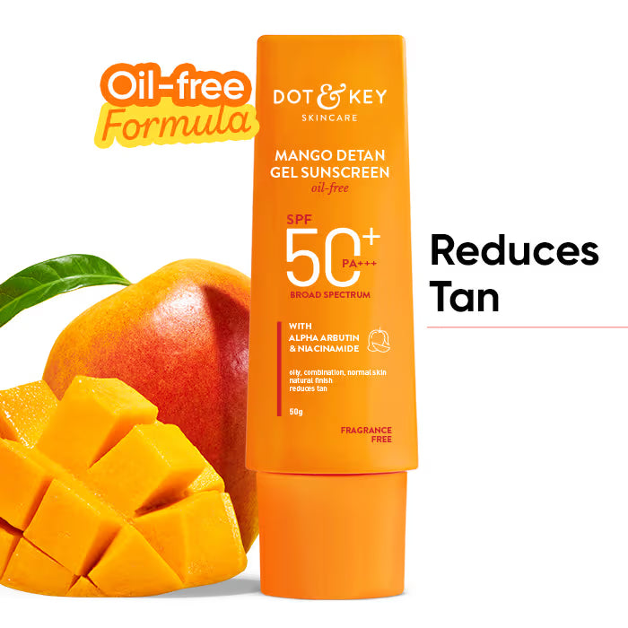 Mango Detan Gel Sunscreen SPF 50+ PA++++ Cosmetic Cove