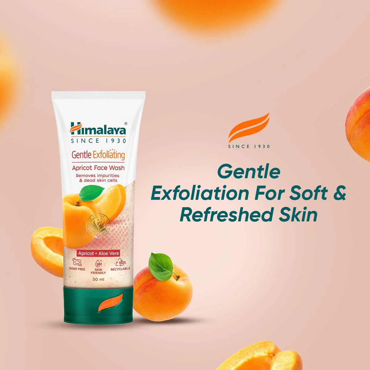 Himalaya Gentle Exfoliating Apricot Face Wash.