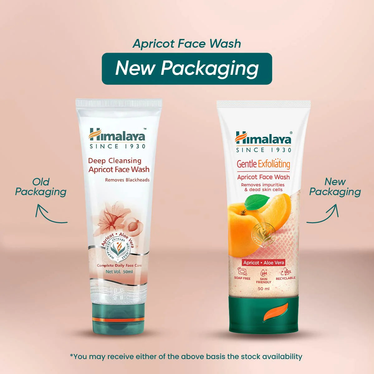 Himalaya Gentle Exfoliating Apricot Face Wash.