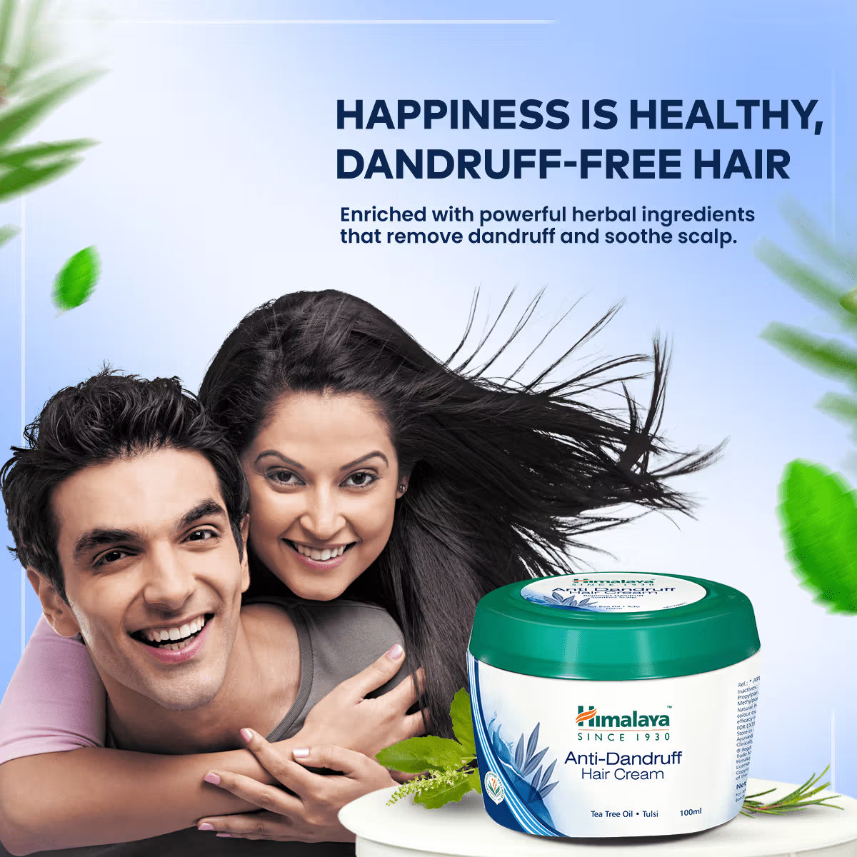 Anti-Dandruff Hair Cream With Tea Tree Oil & Tulsi Cosmetic Cove
