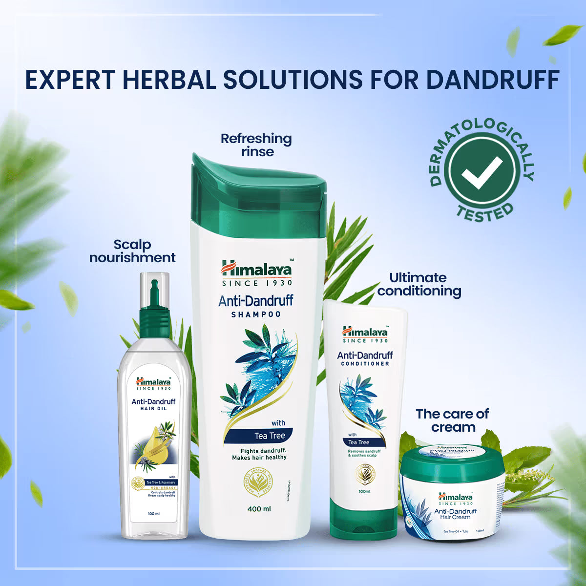 Anti-Dandruff Hair Cream With Tea Tree Oil & Tulsi Cosmetic Cove