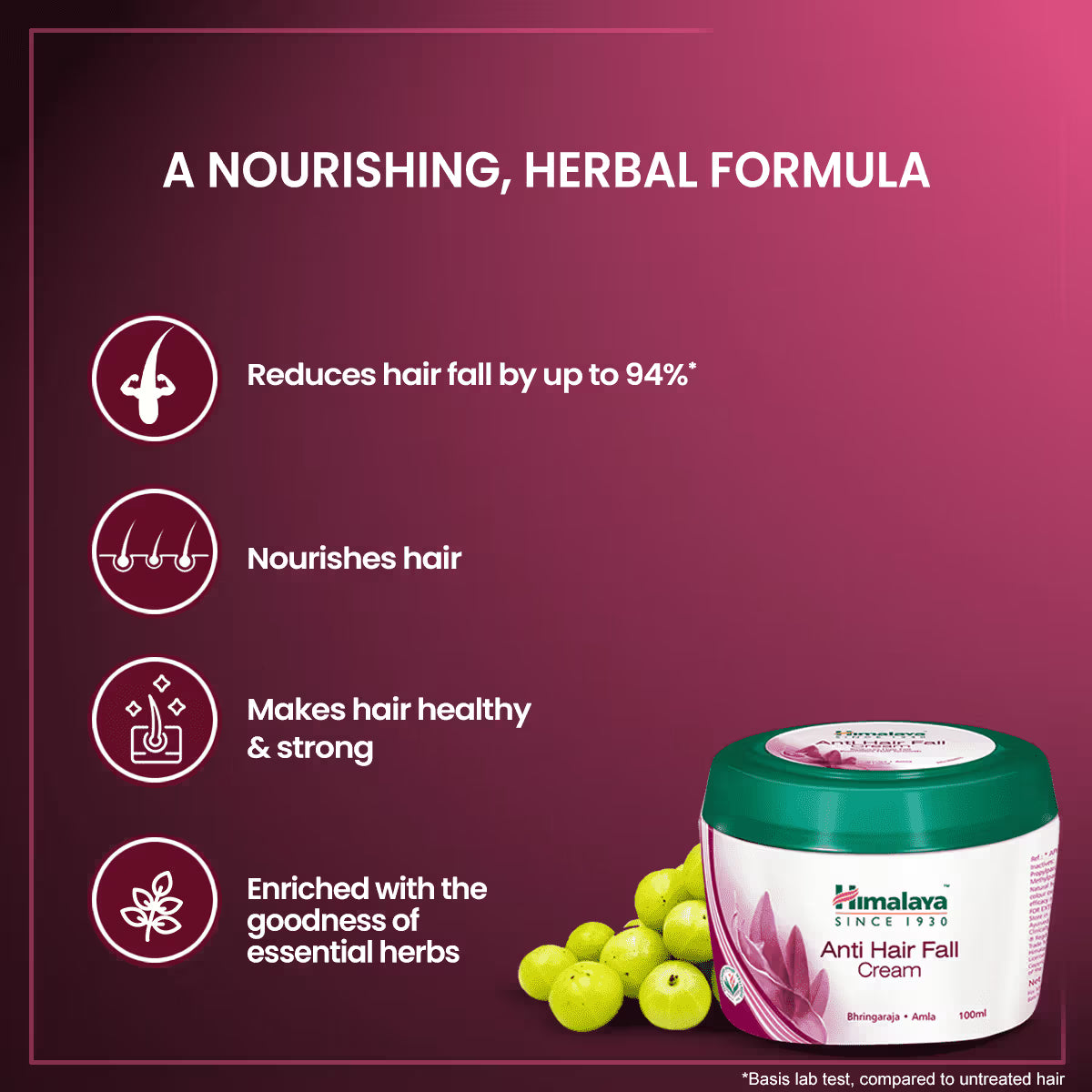 Anti-Hair Fall Cream With Bhringaraja & Amla Cosmetic Cove