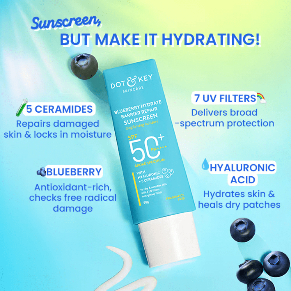 Blueberry Hydrate Barrier Repair Sunscreen SPF 50+ PA++++ Cosmetic Cove